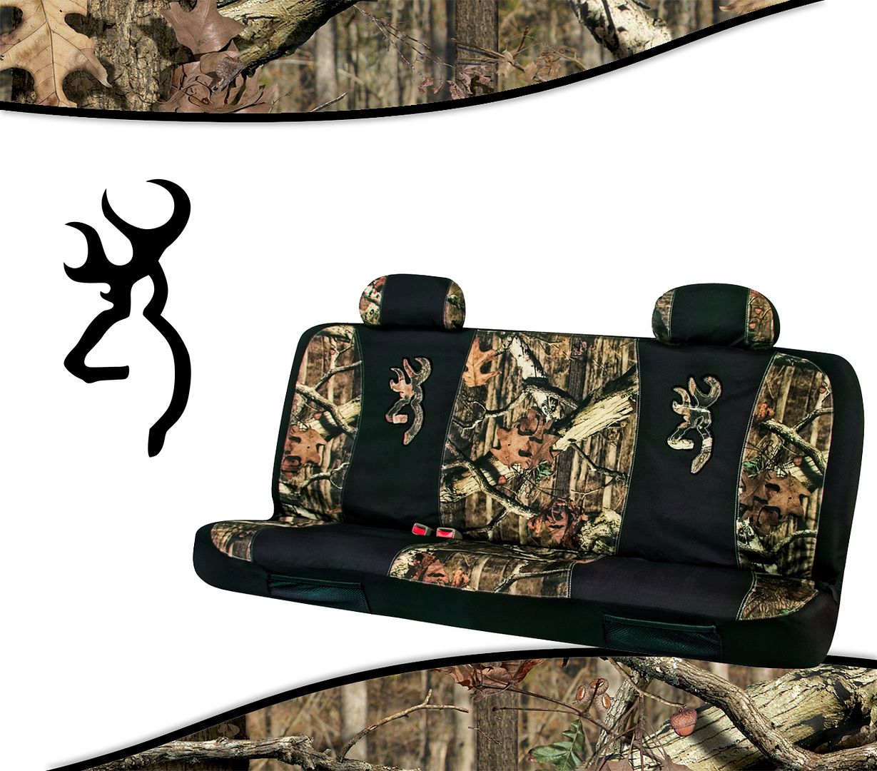 SPG Bench Realtree Mossy Oak Browning Seat Cover for Full Size Trucks